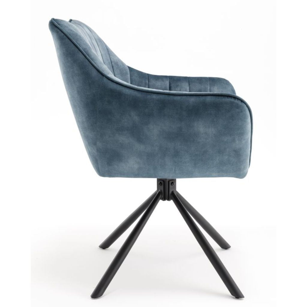Pair of Elmer Blue Dining Chairs - image 7