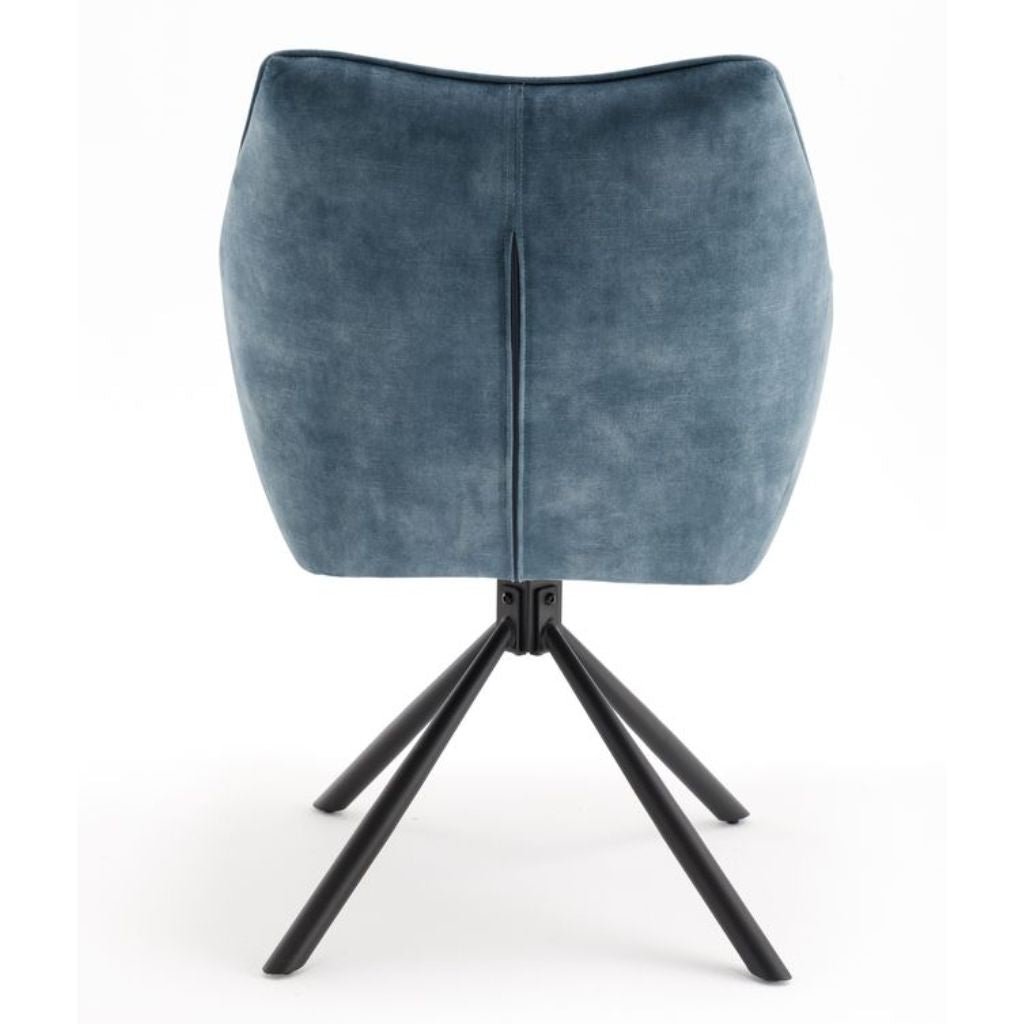 Pair of Elmer Blue Dining Chairs - image 8
