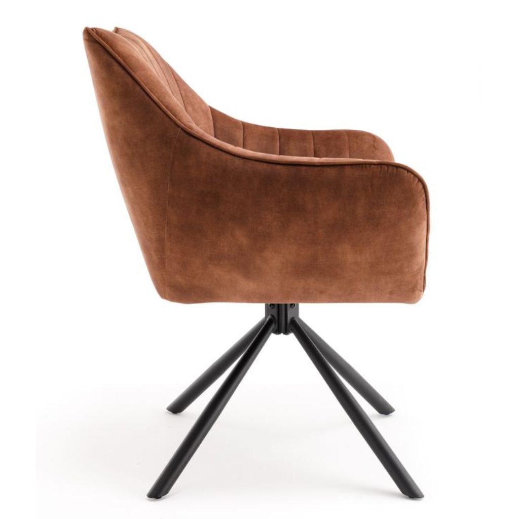 Pair of Elmer Rust Dining Chairs - image 7