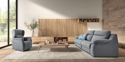 Elvas Italian Leather sofa | Electric Recliner | Electric Slider