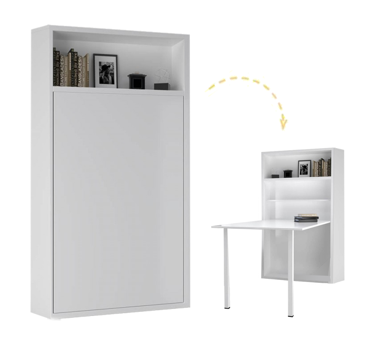 The Secret Desk Set | Fold-Away Desk & Shelving | Multimo product image