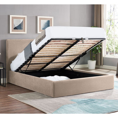 Ezra Beige Ottoman Bedframe Range - image 2
