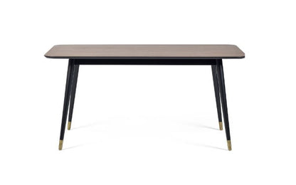 Findlay Rectangular Dining Table - Walnut & Black