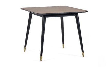 Findlay Square Dining Table - Walnut & Black
