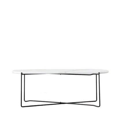 Linford Coffee Table White Marble