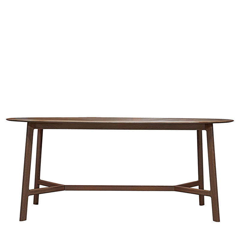 Madrid Oval Dining Table Walnut
