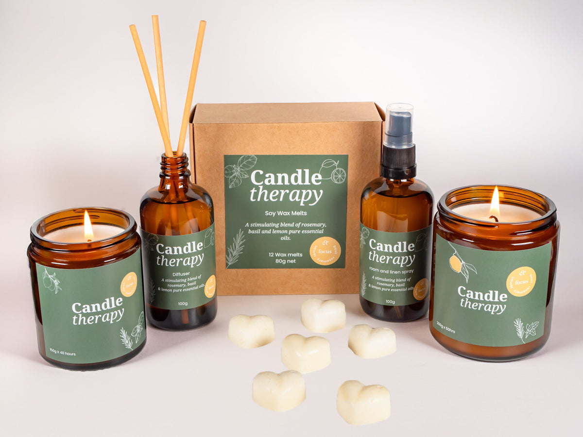 Focus Aromatherapy Oil Soy Wax Candle