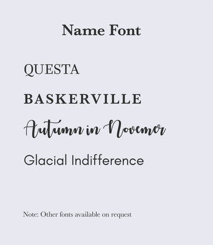 Floral Colour Personalised Name Print