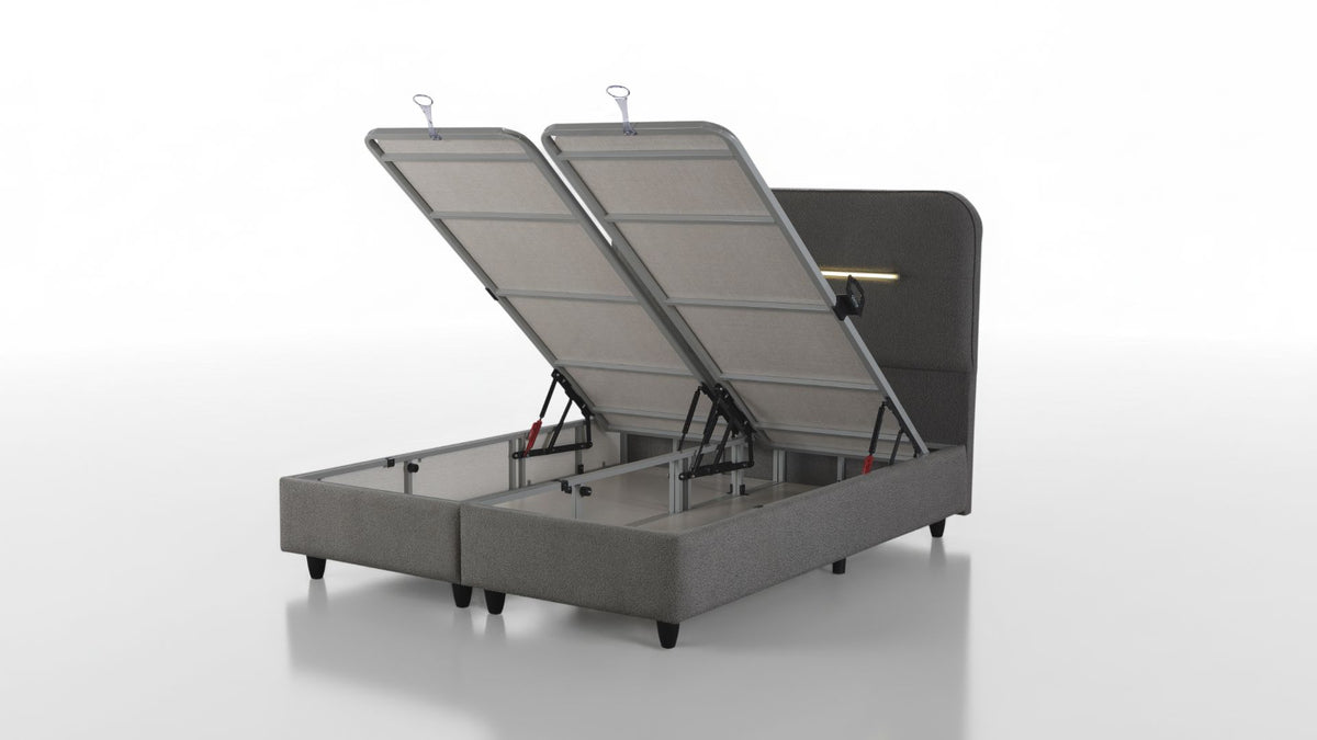 The Galaxy Ottoman Storage Bed | LED Accent Light