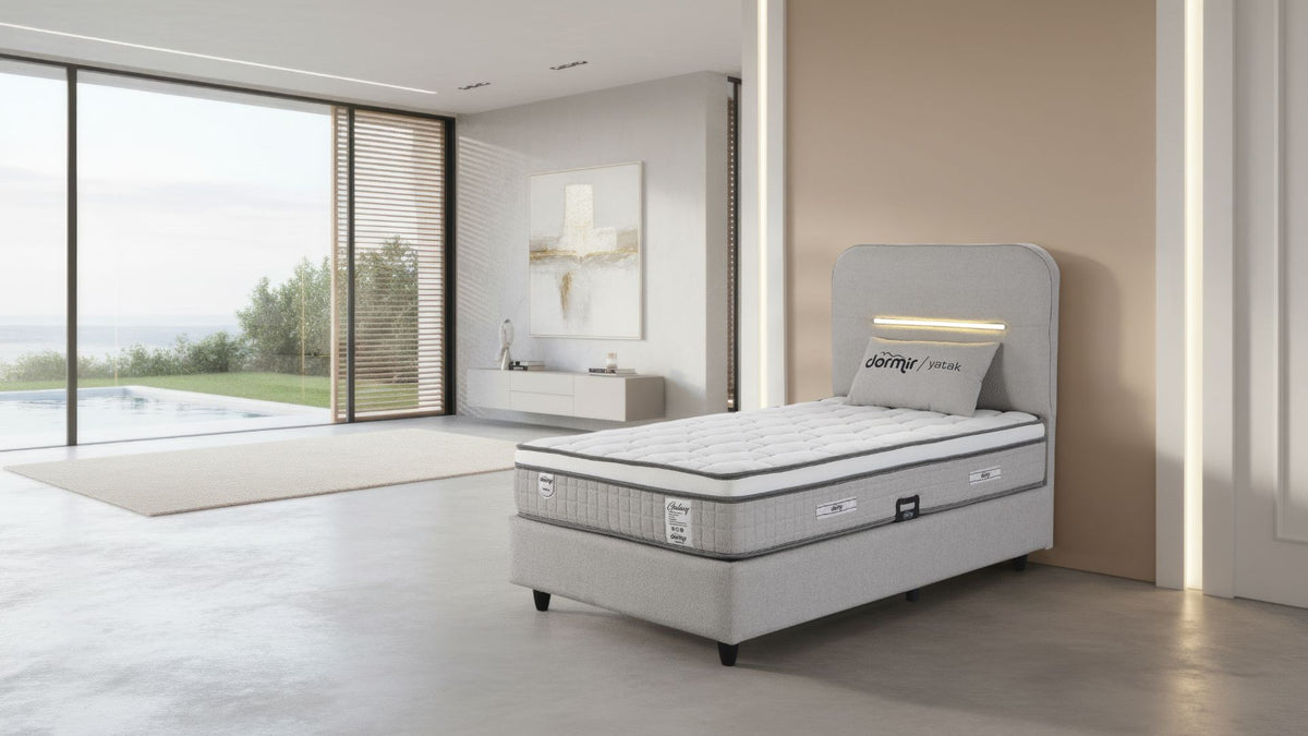 The Hempoil 3ft Bed & Mattress Set | Accent LED | Ottoman Storage