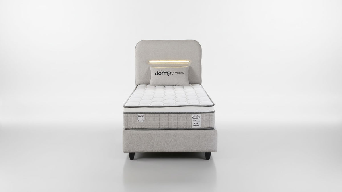 The Hempoil 3ft Bed & Mattress Set | Accent LED | Ottoman Storage