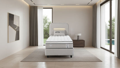 The Hempoil 3ft Bed & Mattress Set | Accent LED | Ottoman Storage