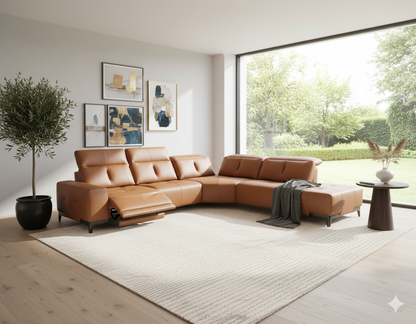 Clark Leather Recliner Sofa