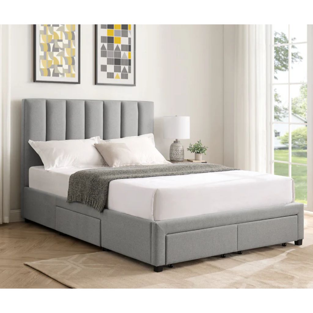 Hove Grey Storage Bedframe Range