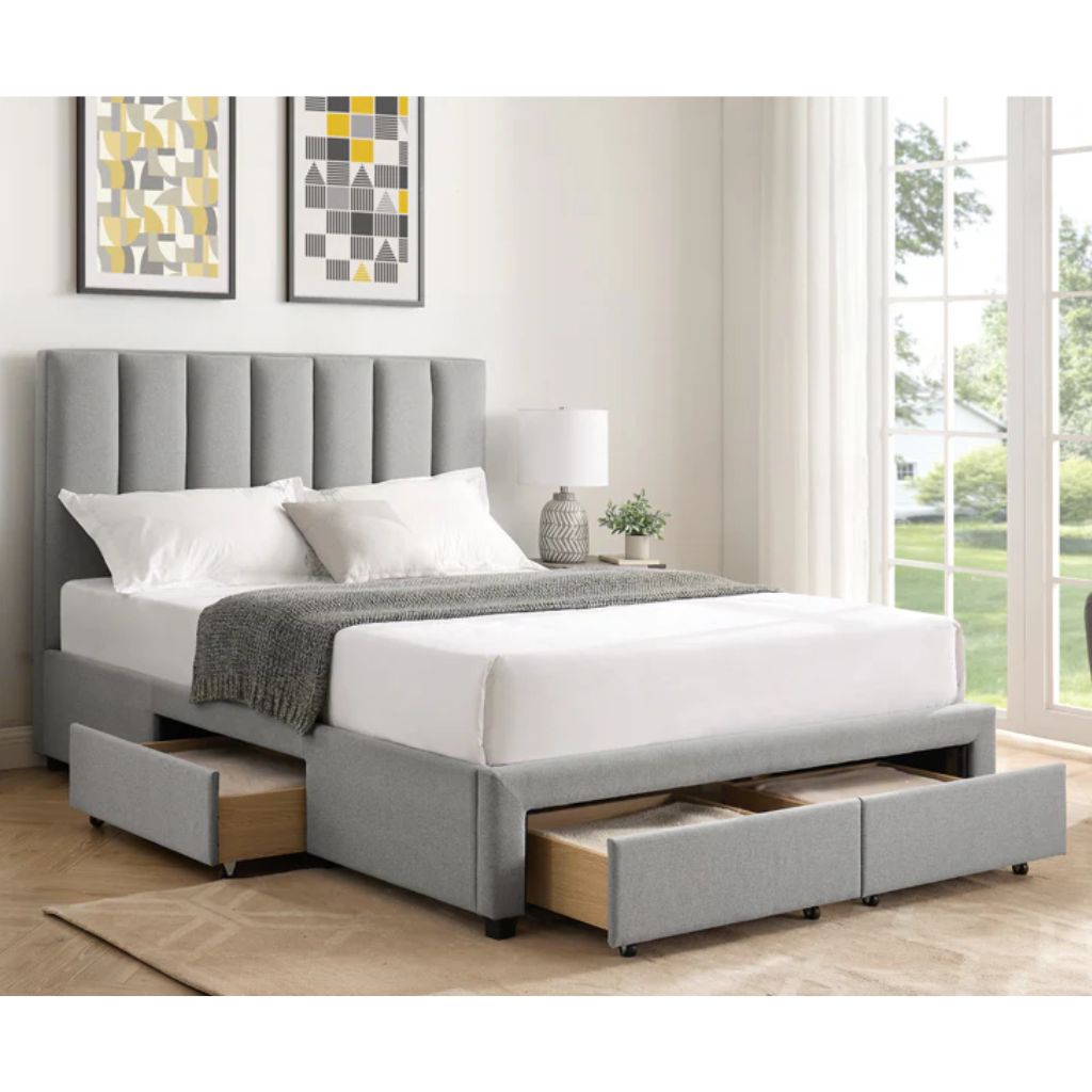 Hove Grey Storage Bedframe Range - image 2