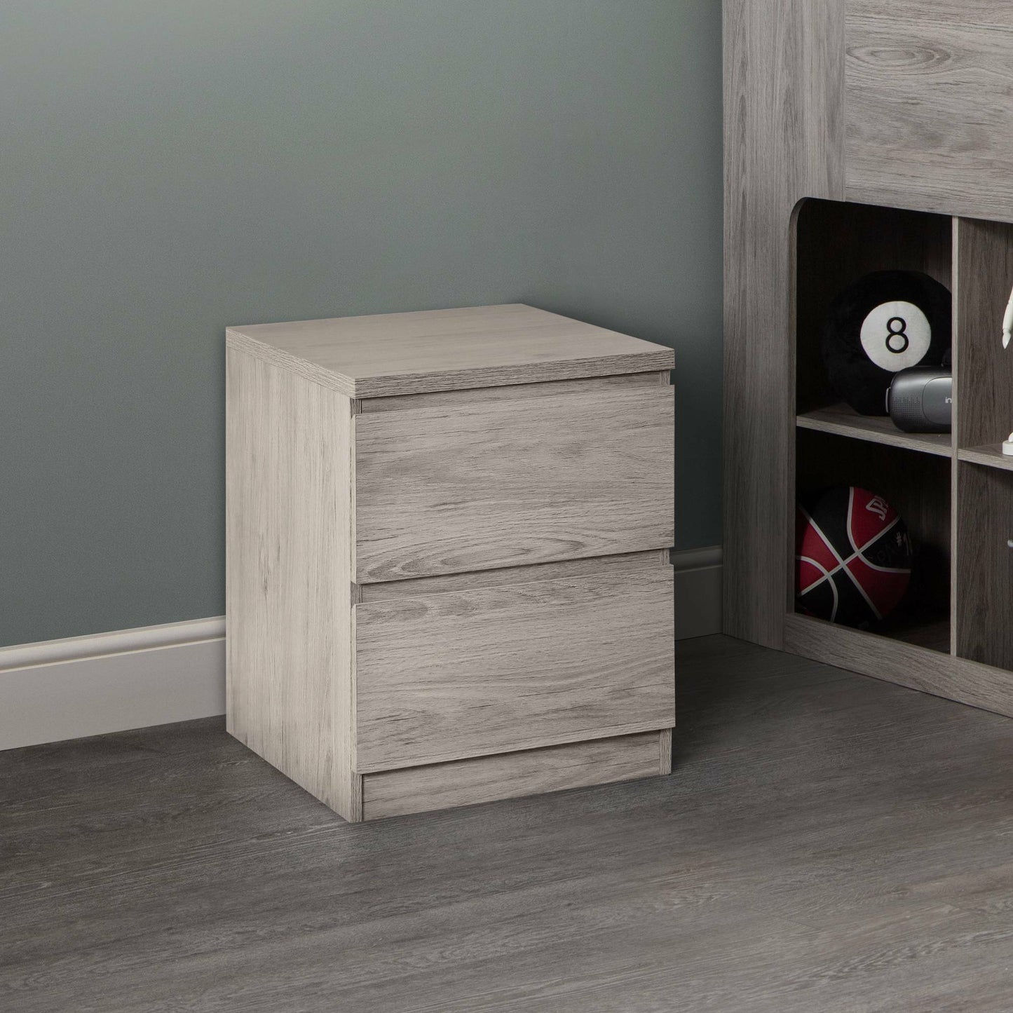 Jupiter 2 Drawer Bedside