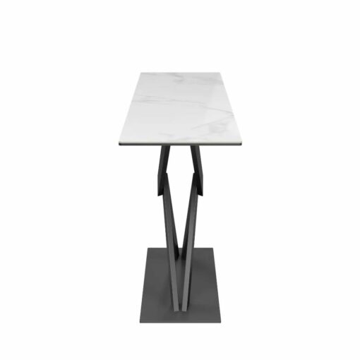 Kenzo White Gloss Ceramic Console Table