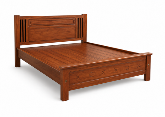 The Kalinga Bed | Solid Teak Wood | Made in India | 10 Yr Warranty