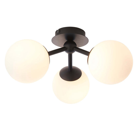 Pulsa Bathroom 3 Ceiling Light Black 175x