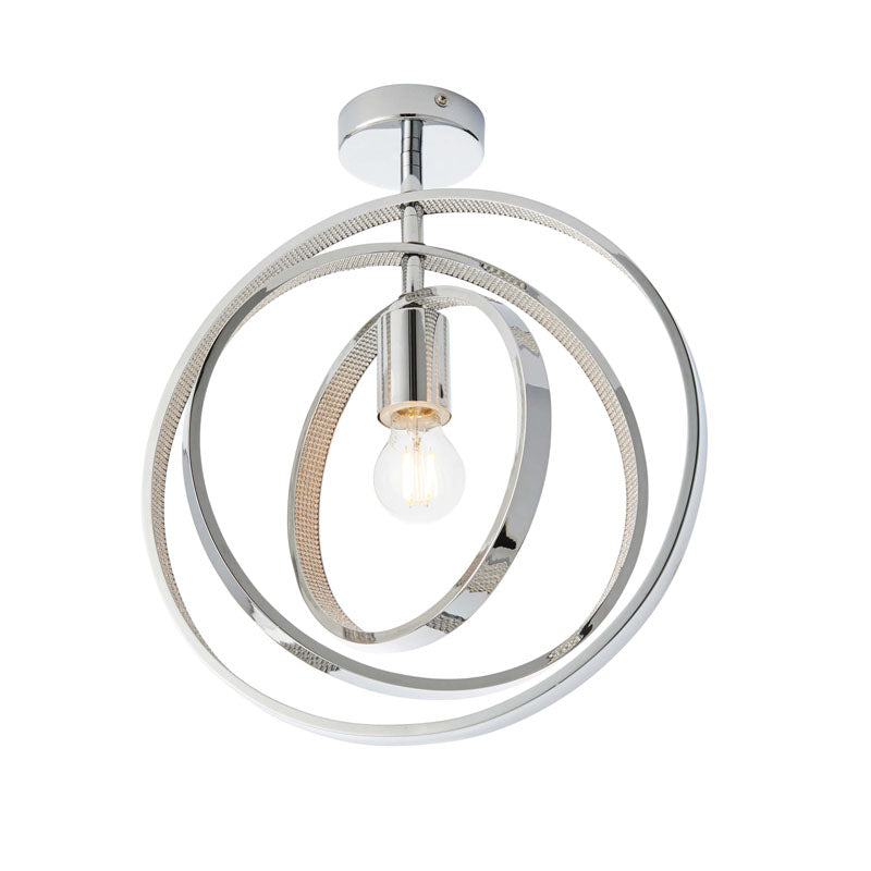 Merola Bathroom 1 Ceiling Light Chrome