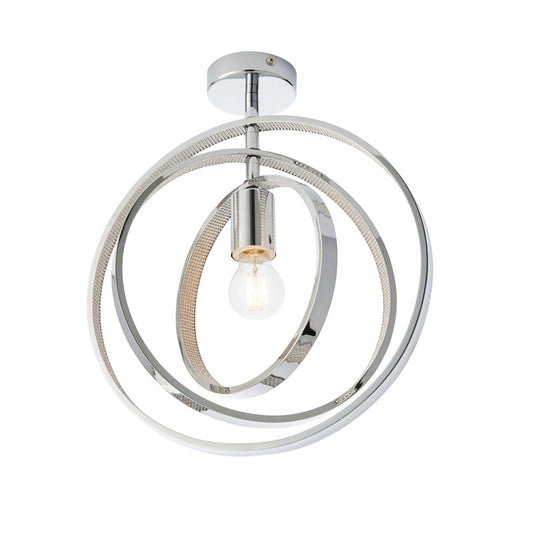 Merola Bathroom 1 Ceiling Light Chrome