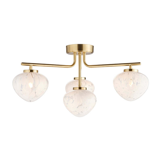 Mali 4 Ceiling Light Satin Brass
