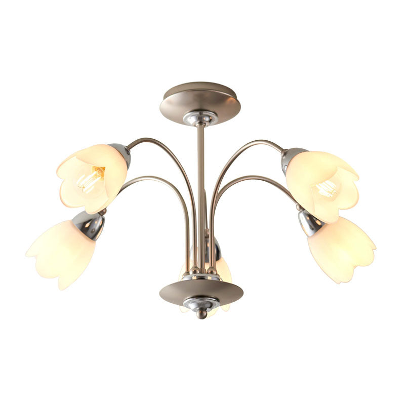 Petal 5 Ceiling Lamp Satin Chrome