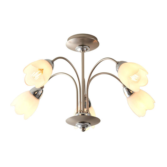 Petal 5 Ceiling Lamp Satin Chrome