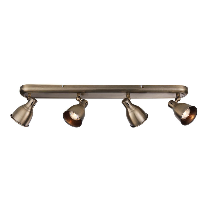 Westbury 4 Ceiling Light Antique Brass