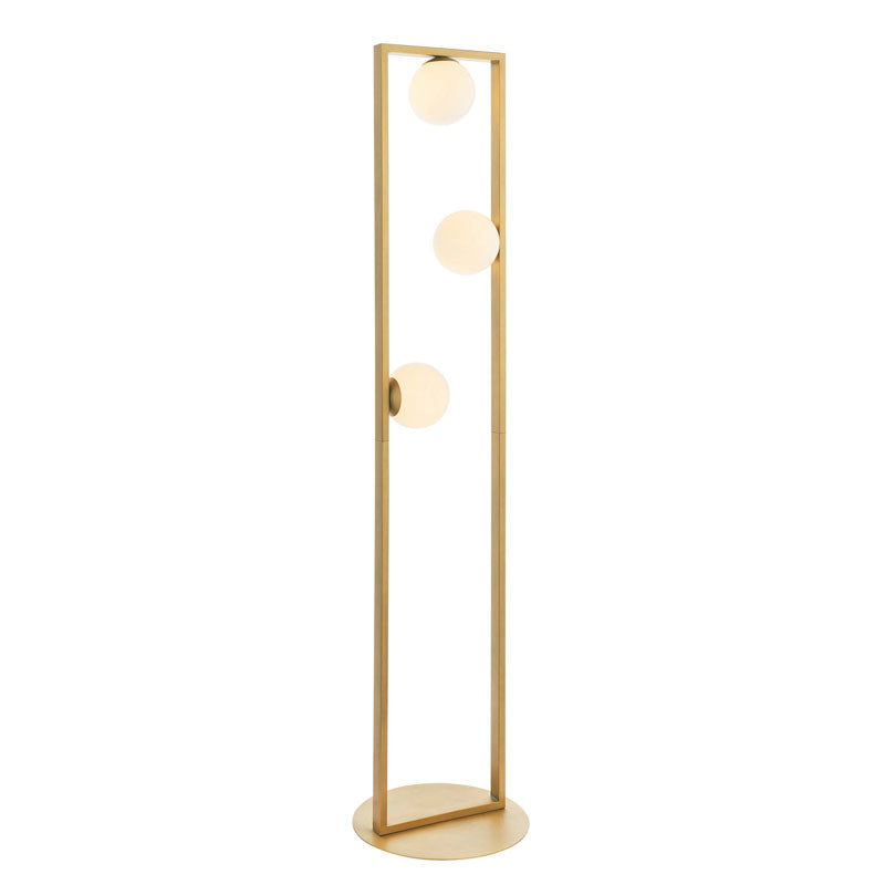 Teo 3 Floor Lamp Brushed Gold