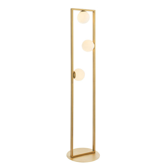 Teo 3 Floor Lamp Brushed Gold