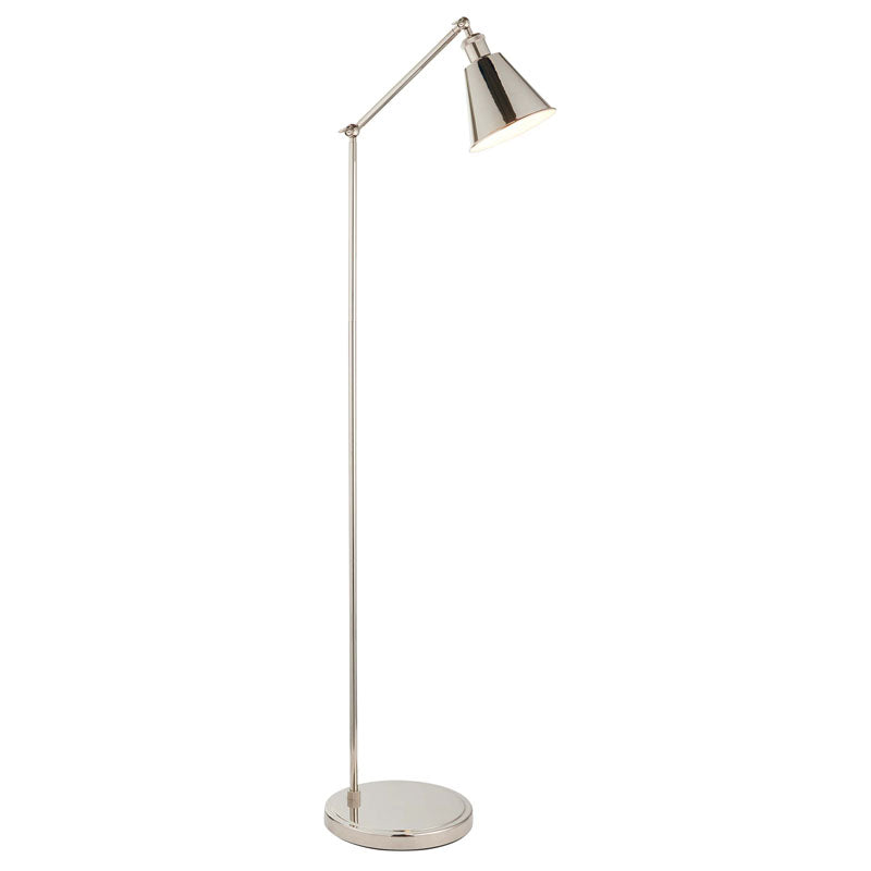 Hal Task Floor Lamp Bright Nickel