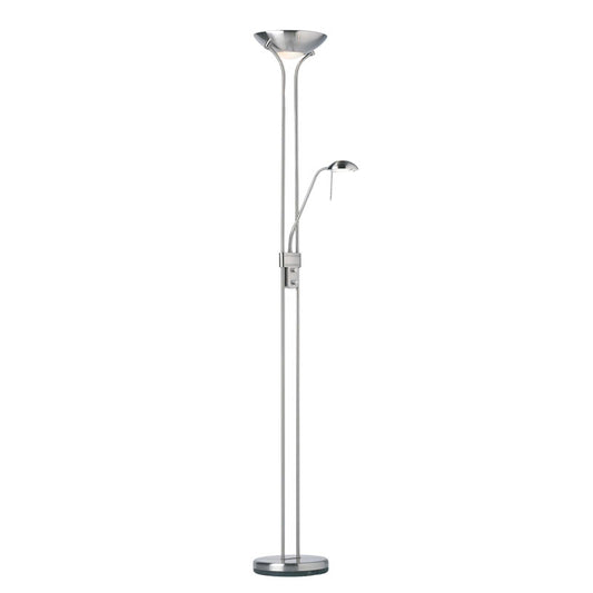 Rome Floor Lamp Satin Chrome