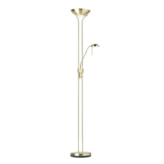 Rome Floor Lamp Satin Brass