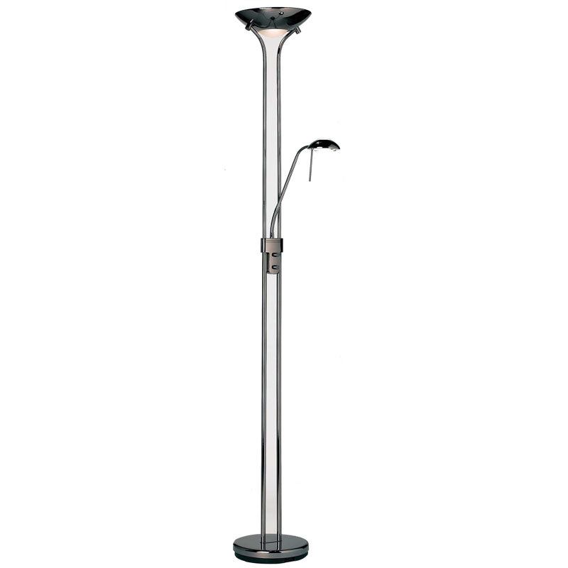 Rome Floor Lamp Black Chrome