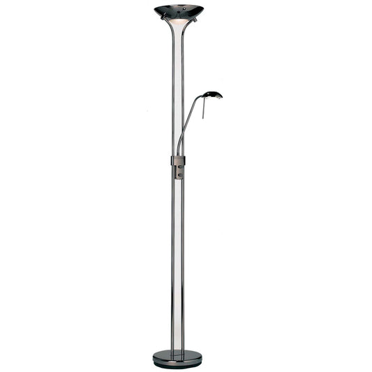 Rome Floor Lamp Black Chrome