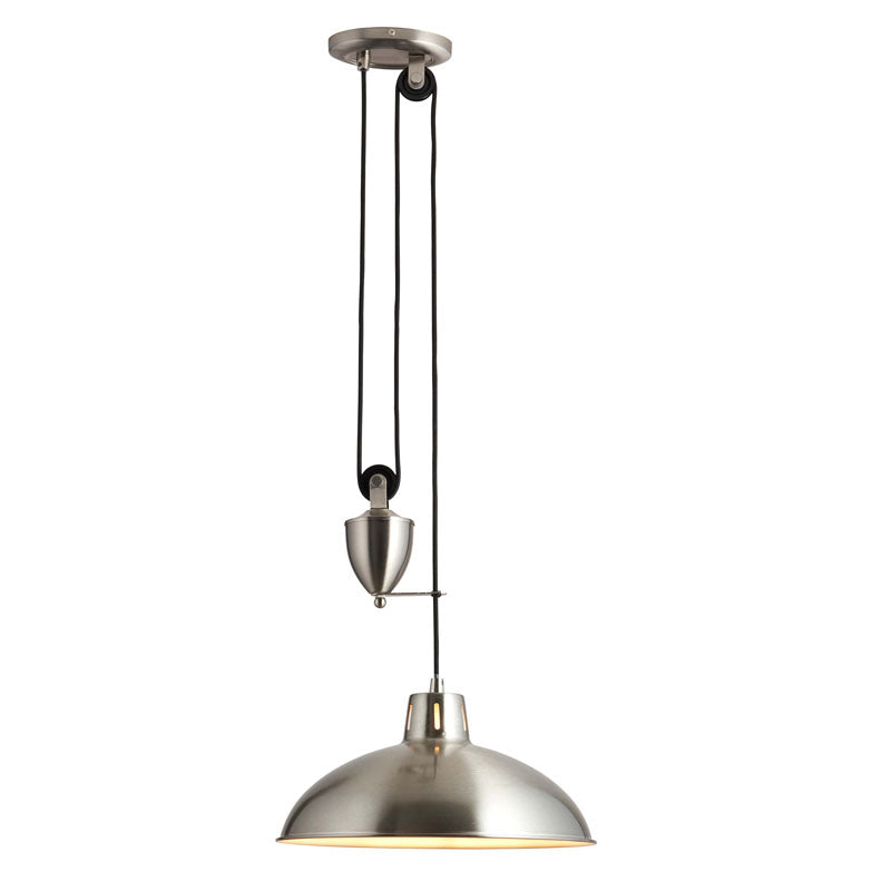 Polka Pendant Light Satin Nickel
