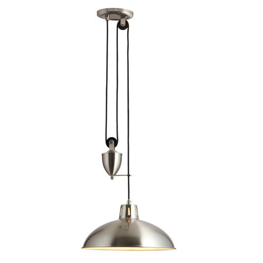 Polka Pendant Light Satin Nickel