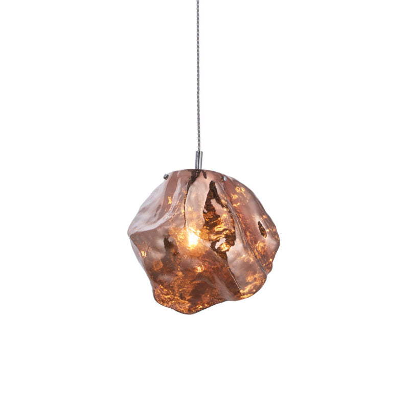 Rock 1 Pendant Light Copper