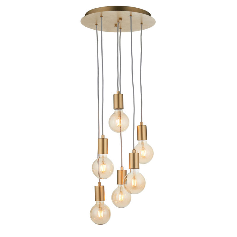 Studio 6 Pendant Light Satin Brass