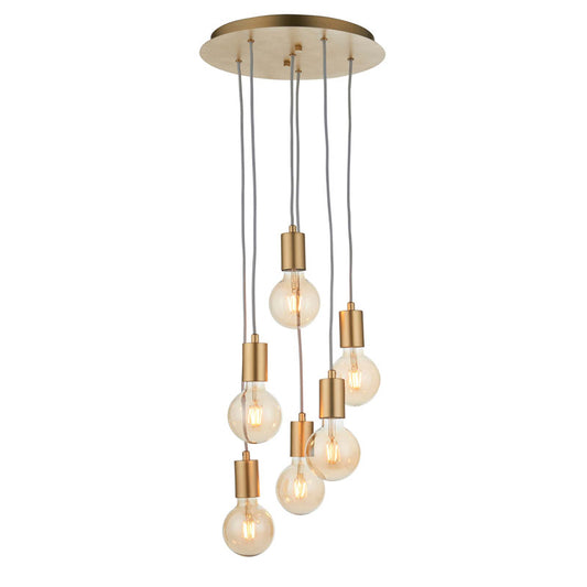 Studio 6 Pendant Light Satin Brass