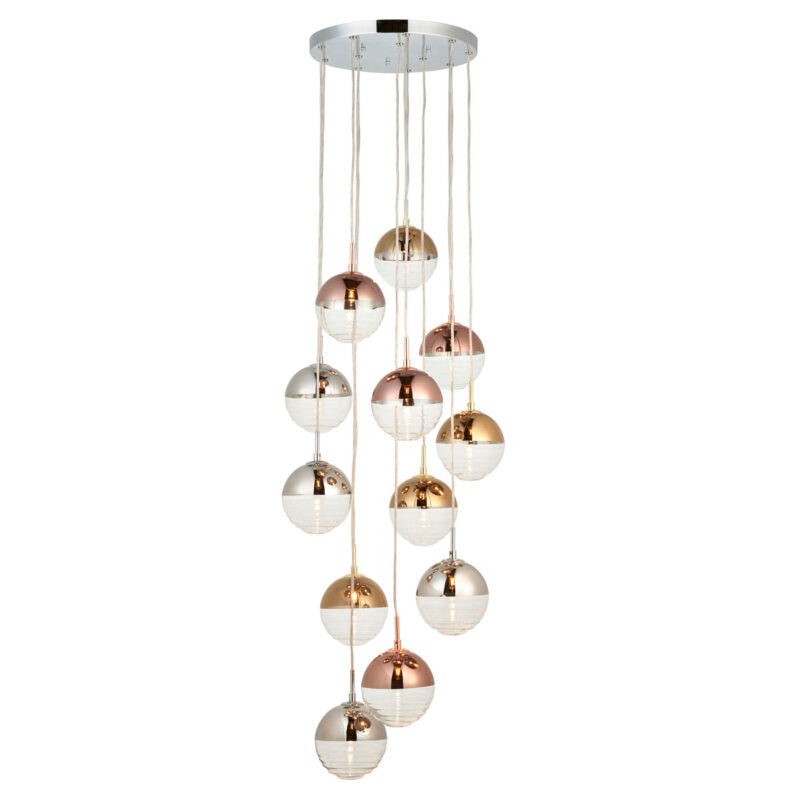 Paloma 12 Pendant Light Chrome