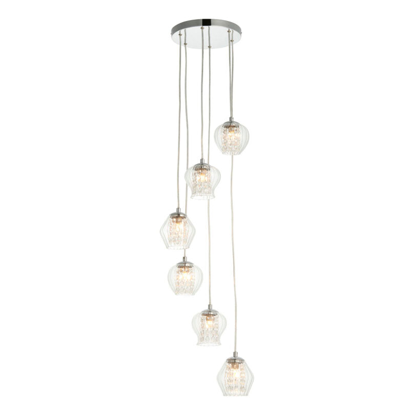Mesmer 6 Pendant Light Chrome