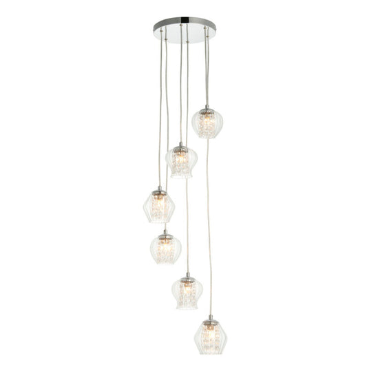 Mesmer 6 Pendant Light Chrome