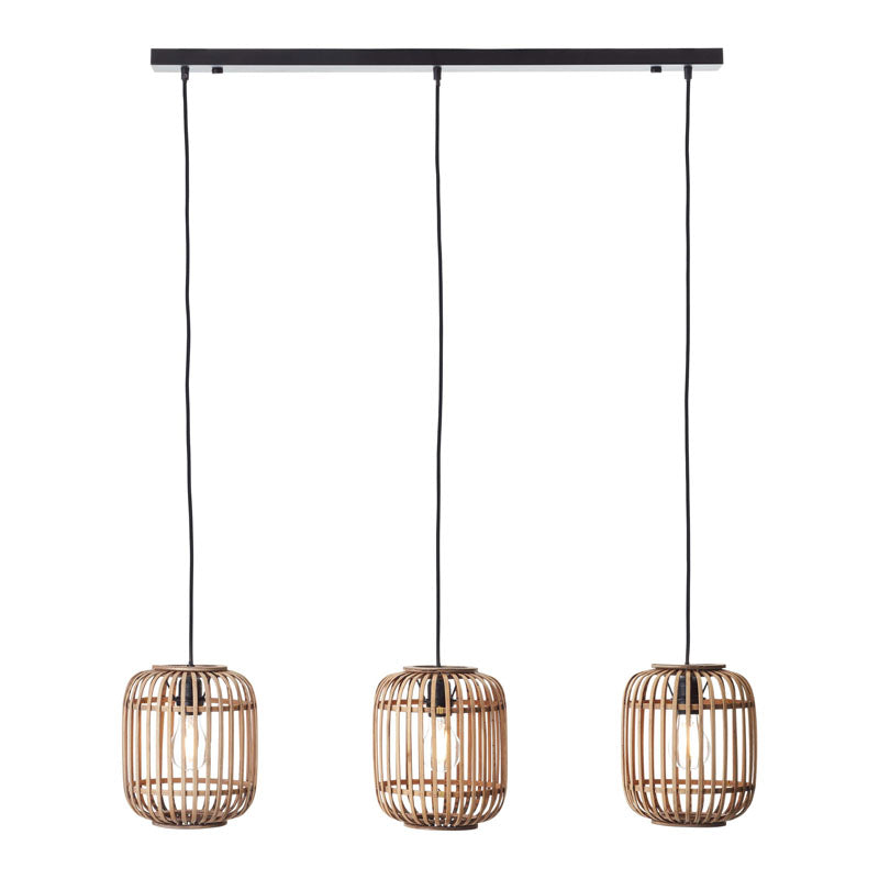 Mathias 3 Pendant Light Natural Bamboo