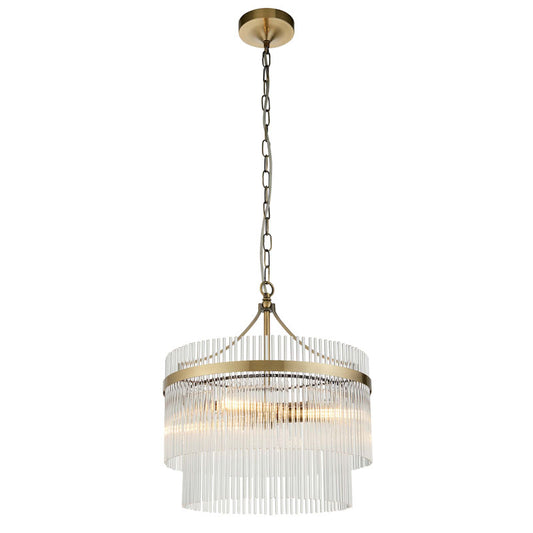 Marietta 3 Pendant Light Antique Brass