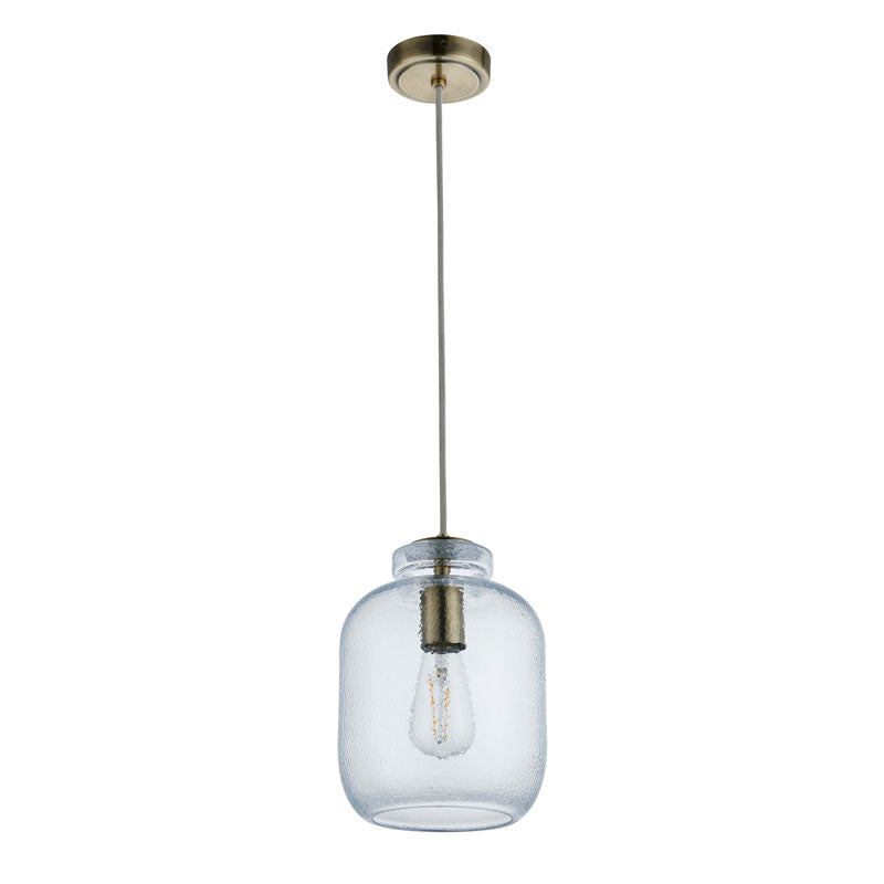 Lyra 1 Pendant Light Antique Brass