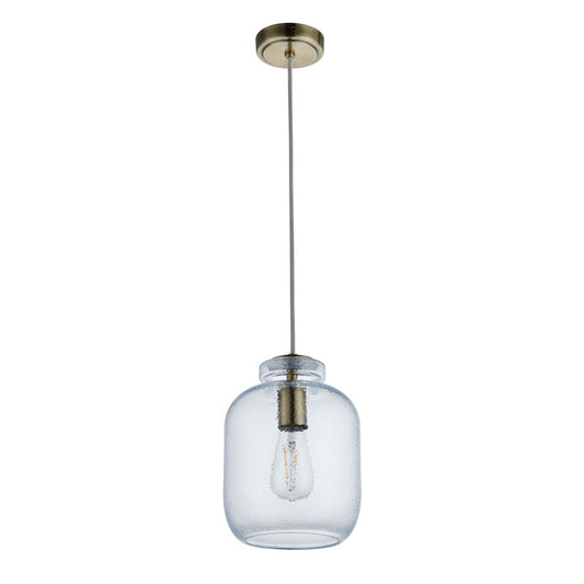 Lyra 1 Pendant Light Antique Brass