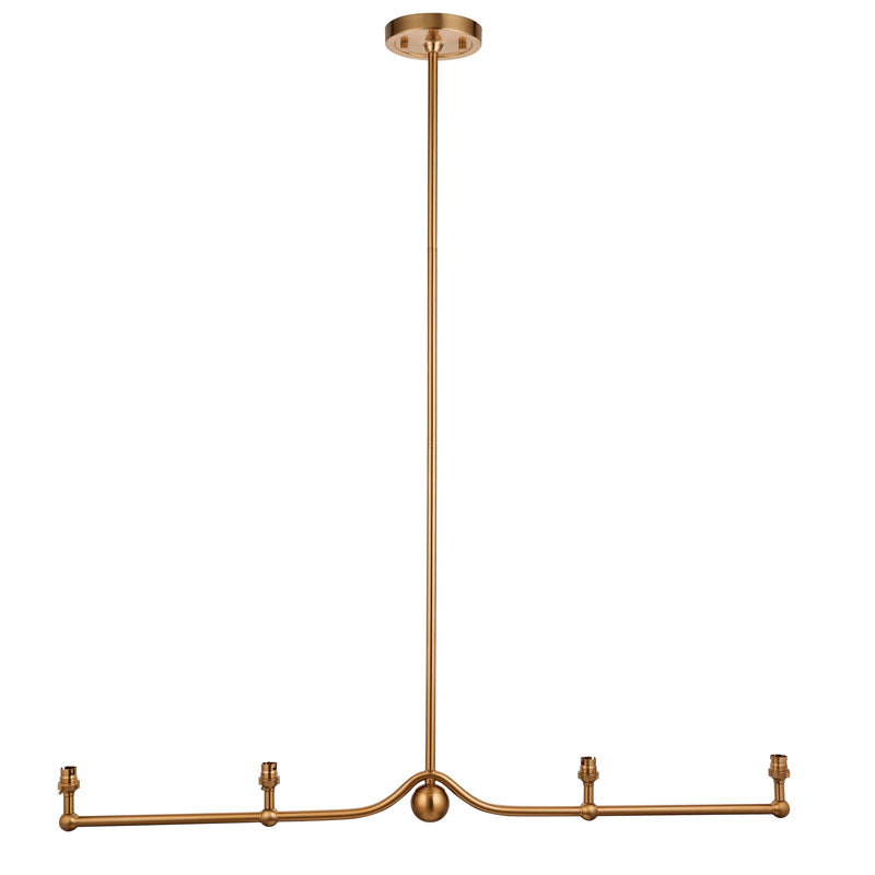 Santiago 4 Pendant Light Fitting Brushed Brass
