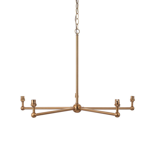 Santiago 5 Pendant Light Fitting Brushed Brass